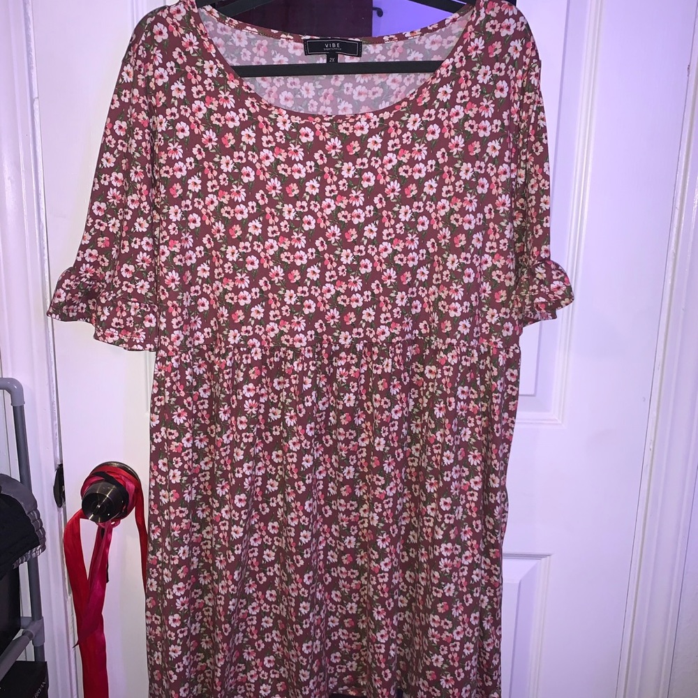 Plus Size Floral Dress